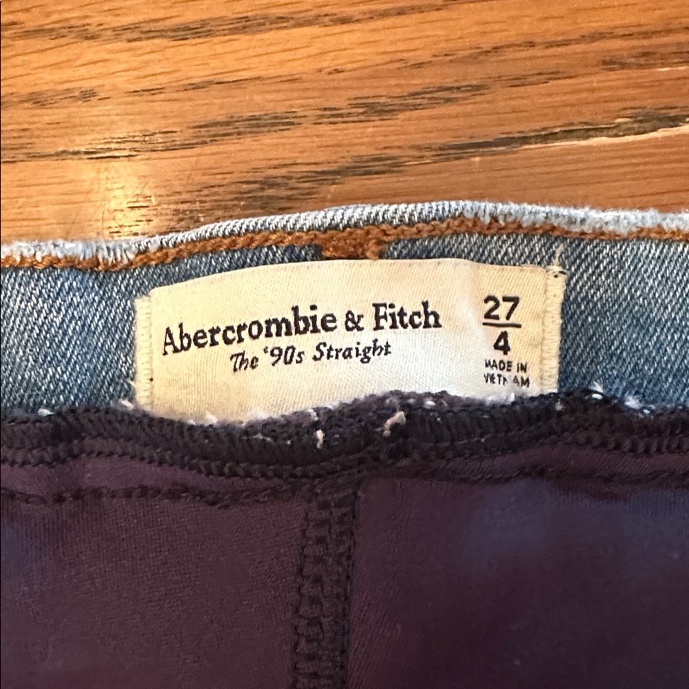 Abercrombie & Fitch medium wash maternity jeans